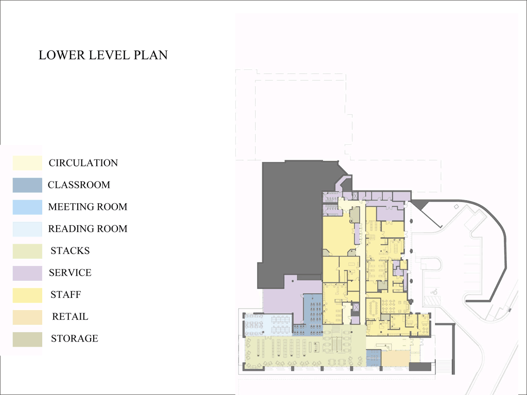 Library Lower Level Plan