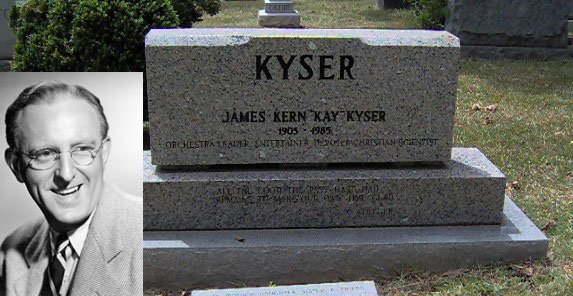 Photograph of Kyser and his gravestone