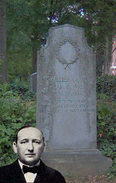 Photograph of Cobb and his gravestone